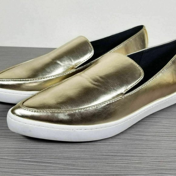 Aldo Trezzo Pointy Toe Sneaker, Gold Patent - Picture 2 of 16